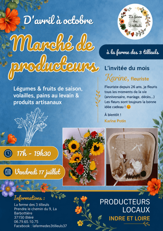 Illustration de l'événement : Marché de producteurs à la Ferme des 3 Tilleuls