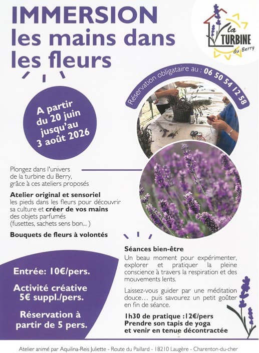 Illustration de l'événement : Atelier immersion les mains dans les fleurs