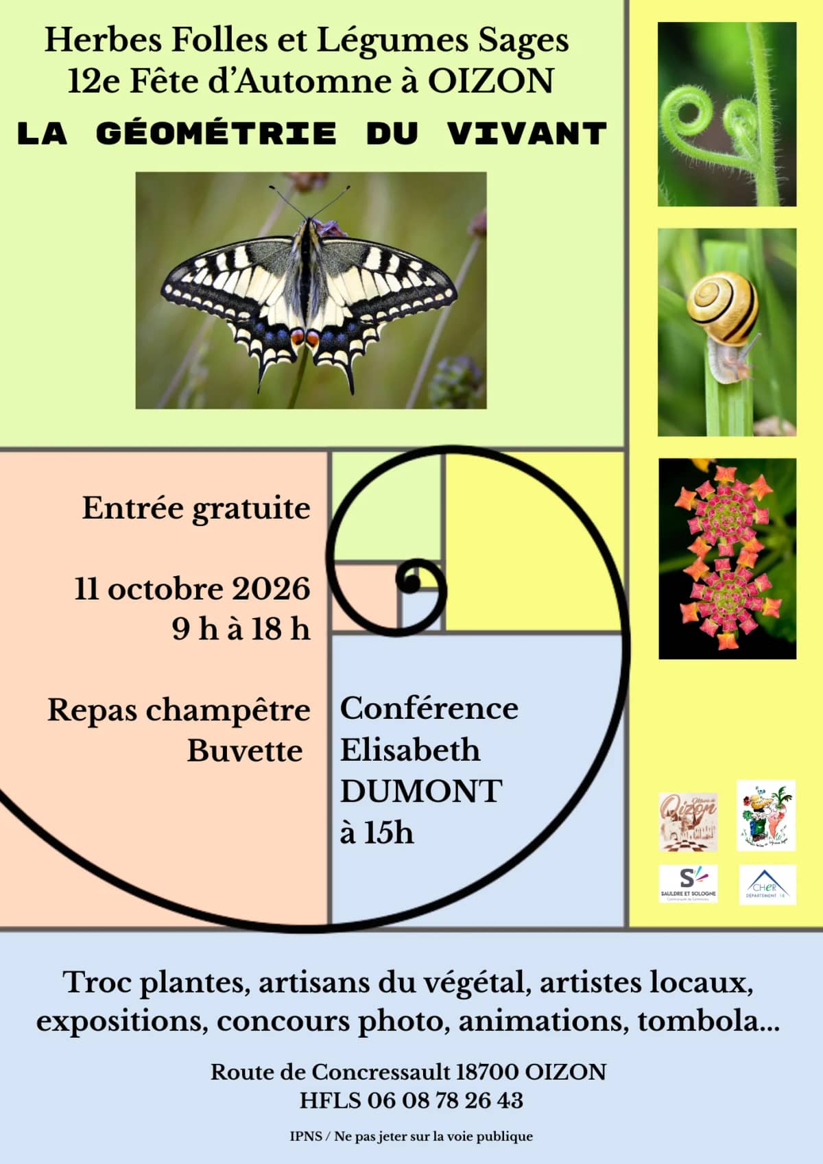 Illustration de l'événement : Fête d'automne "La géométrie du Vivant"