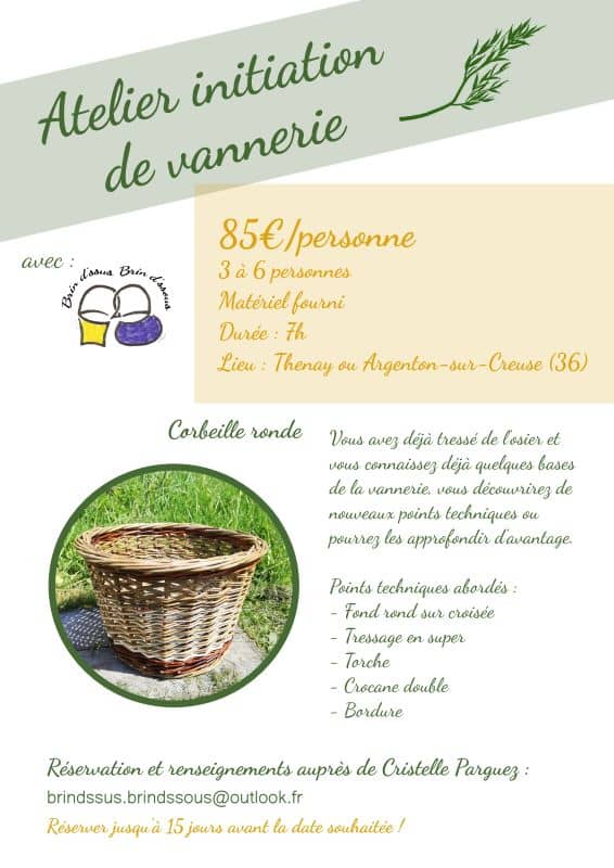 Illustration de l'événement : Atelier initiation vannerie