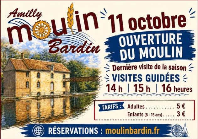 Illustration de l'événement : Visites guidées du Moulin Bardin