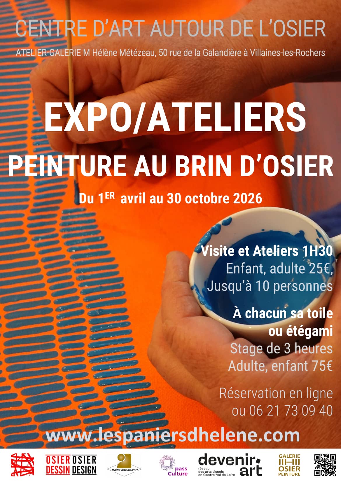 Illustration de l'événement : O S I E Z ! Visitez la Galerie de peinture au brin d’osier à Villaines-les-Rochers