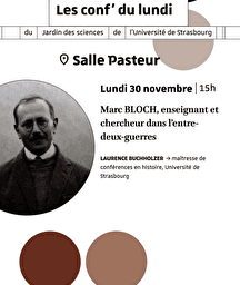 Illustration de l'événement : Conf' du lundi | Marc BLOCH, enseignant et chercheur dans l’entre-deux-guerres