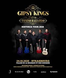 Illustration de l'événement : GIPSY KINGS FEAT. TONINO BALIARDO - Historia tour 2026
