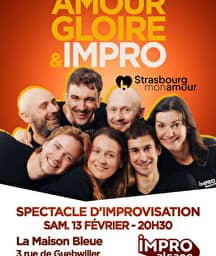 Illustration de l'événement : Show d'IMPRO Alsace : Amour, Gloire et Impro