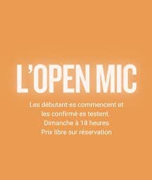 Illustration de l'événement : Open Mic du dimanche
