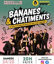 Illustration de l'événement : Bananes & Châtiments sur la Péniche Mécanique