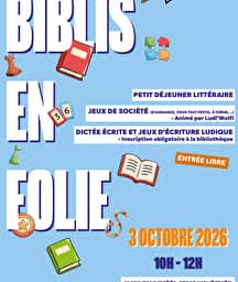 Illustration de l'événement : Petit déjeuner littéraire & jeux de société et d'écriture