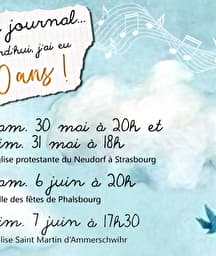 Illustration de l'événement : Cher journal… aujourd’hui j’ai eu 10 ans !