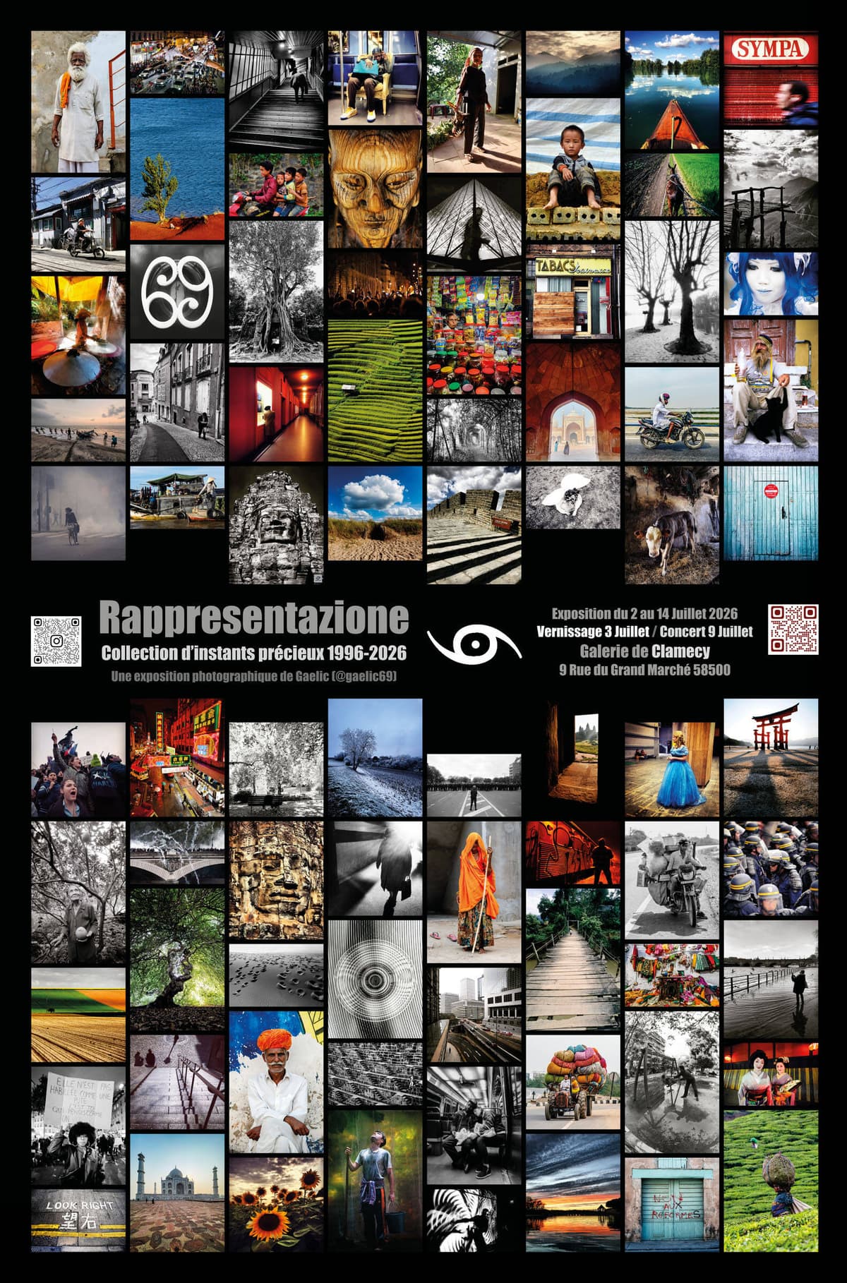 Illustration de l'événement : Rappresentazione - Exposition photographique de Gaelic (@gaelic69) - Collection d’Instants Précieux 1996-2026