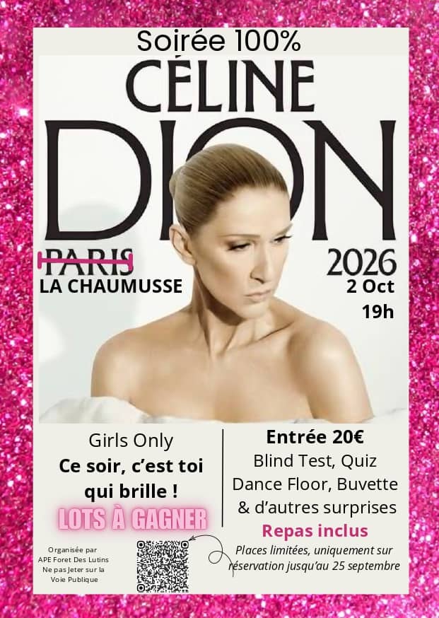 Illustration de l'événement : Soirée 100% Céline Dion - girls only