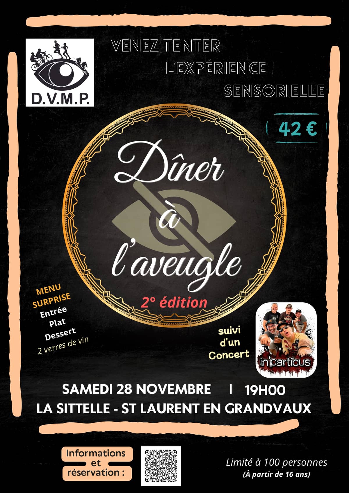 Illustration de l'événement : Dîner à l'aveugle - 2nde édition