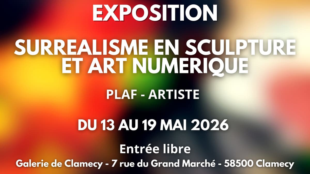 Illustration de l'événement : Exposition "Surréalisme en sculpture et Art numérique" - PLAF