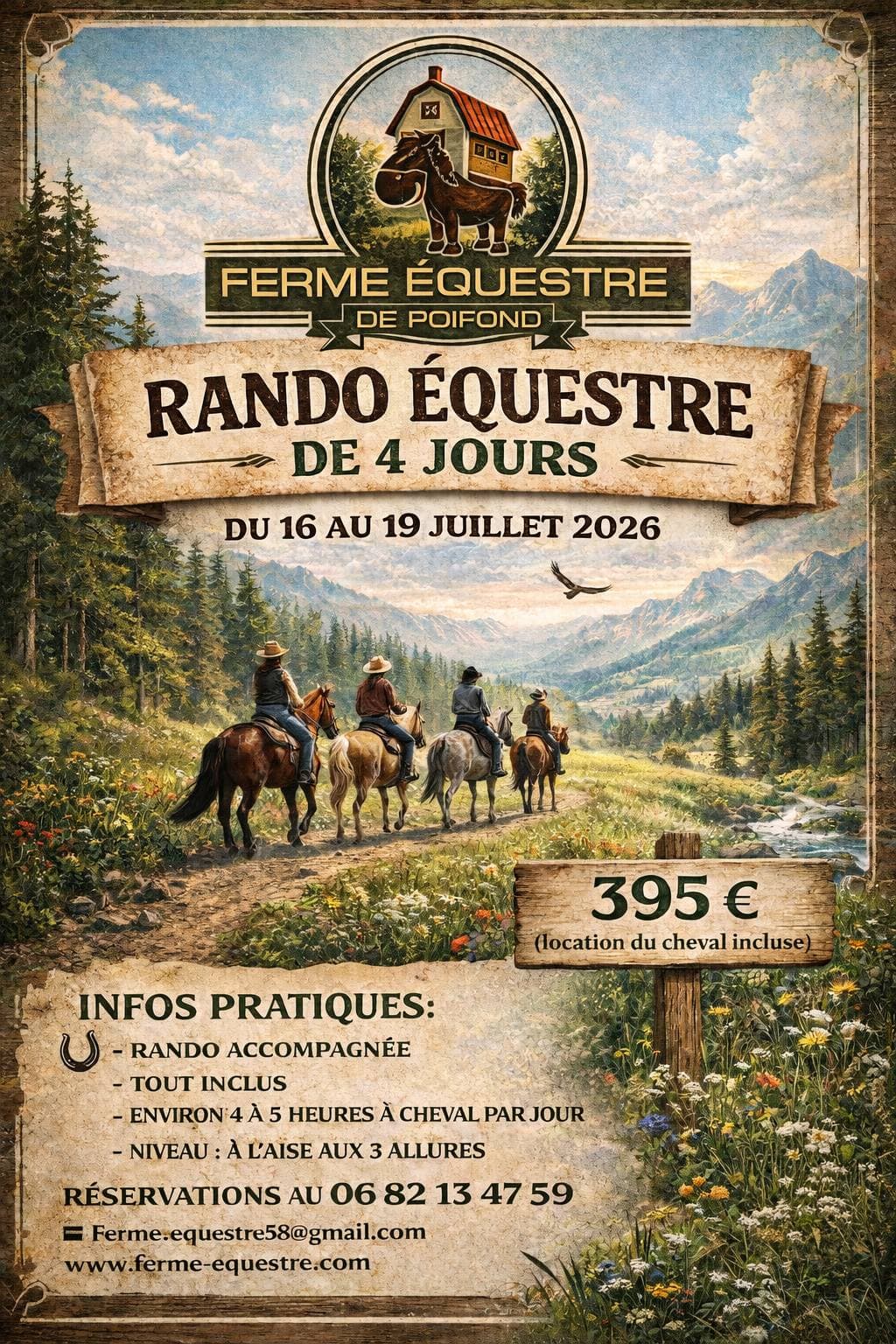 Illustration de l'événement : Rando équestre de 4 jours