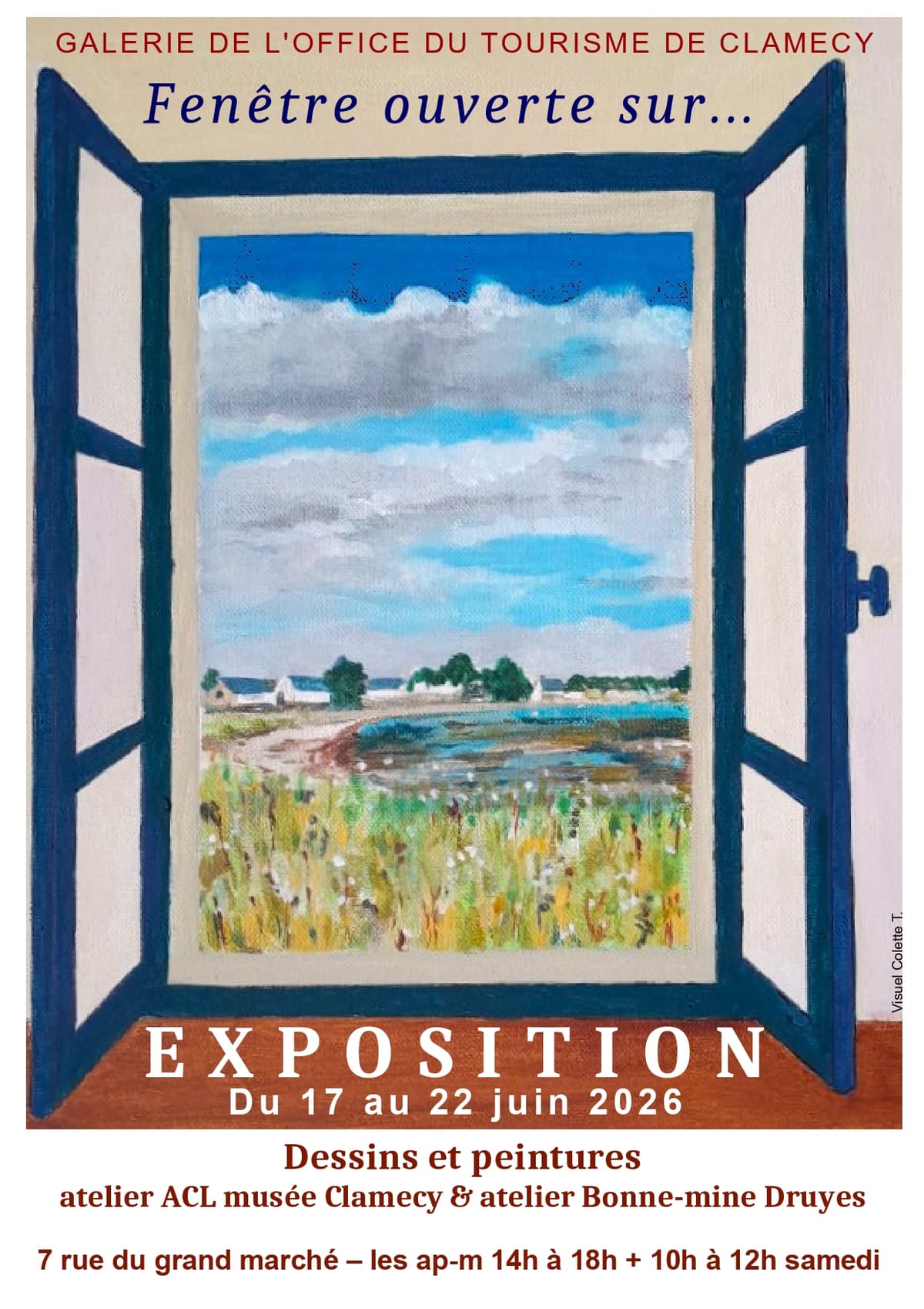 Illustration de l'événement : "Fenêtre Sur" - Exposition Peinture et Dessin de l'association Bonnemine