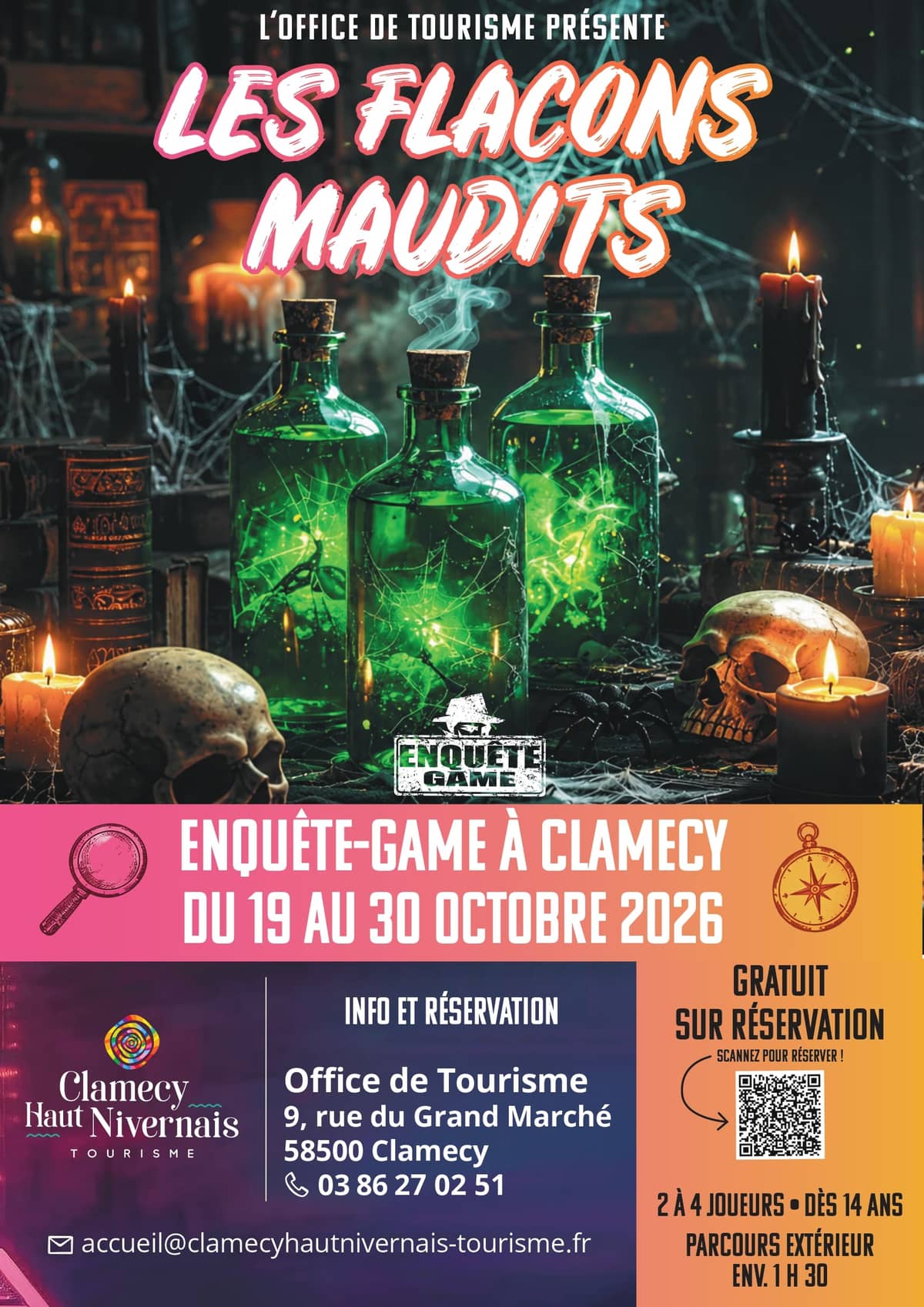 Illustration de l'événement : Enquête-game "Les flacons maudits"