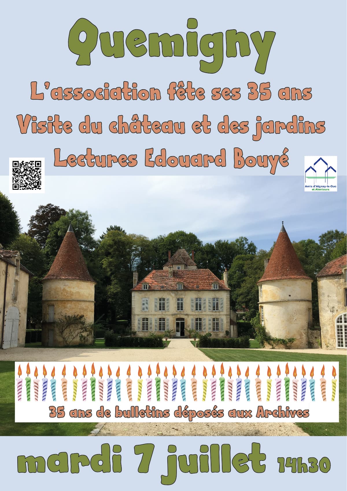 Illustration de l'événement : Festivités au château pour les 35 ans de l'association