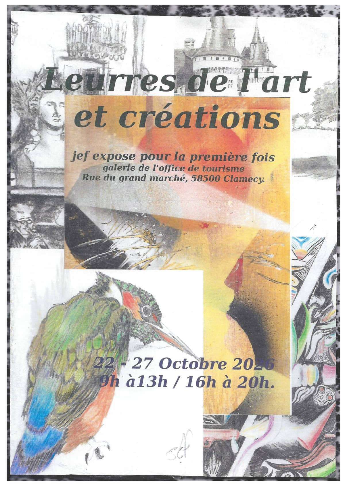 Illustration de l'événement : Exposition "Leurres de l'art et créations" - Dessins de Jef