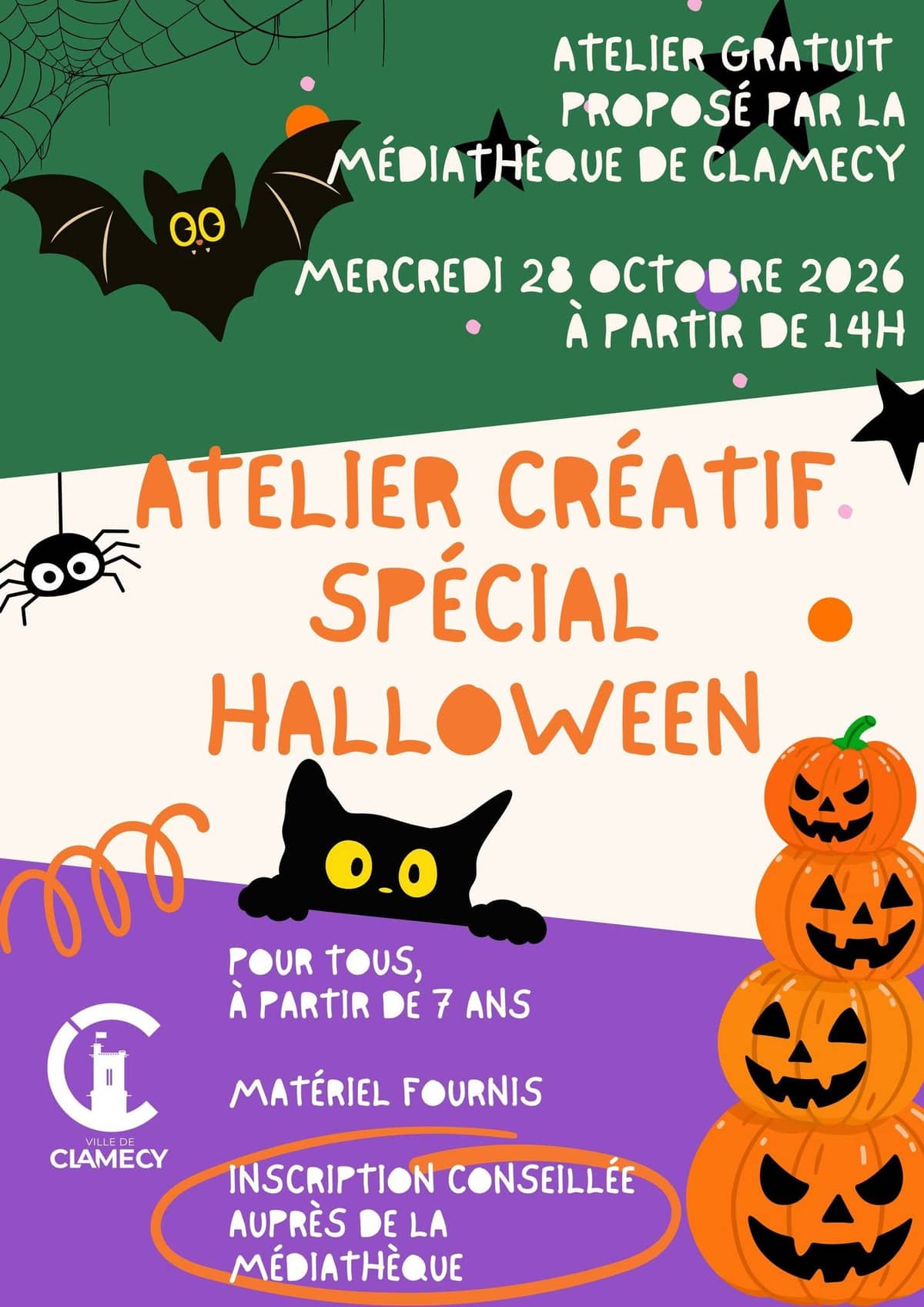 Illustration de l'événement : Atelier créatif spécial Halloween