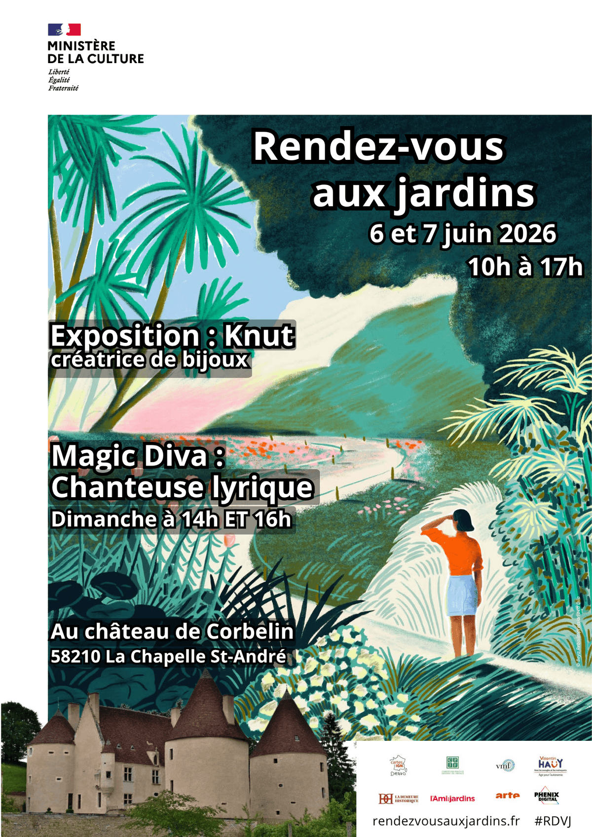 Illustration de l'événement : Rendez-vous aux jardins - 23ème édition - Les jardins du château de Corbelin