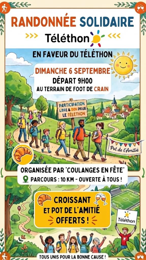 Illustration de l'événement : Randonnée solidaire en faveur du Téléthon