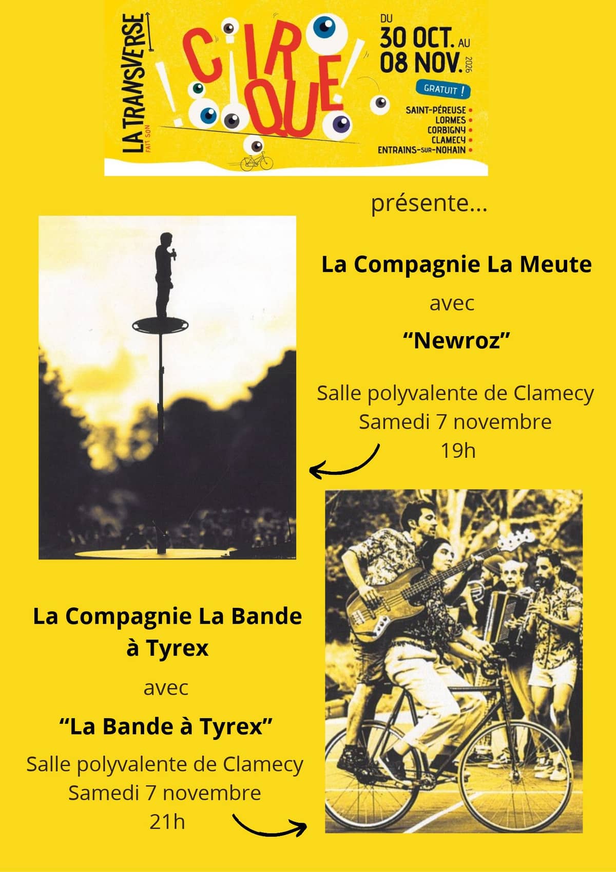 Illustration de l'événement : La transverse fait son cirque ! à Clamecy