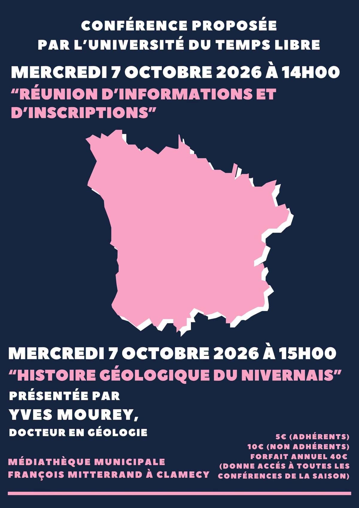 Illustration de l'événement : Université du Temps Libre : Réunion d'informations et d'inscriptions - Conférence