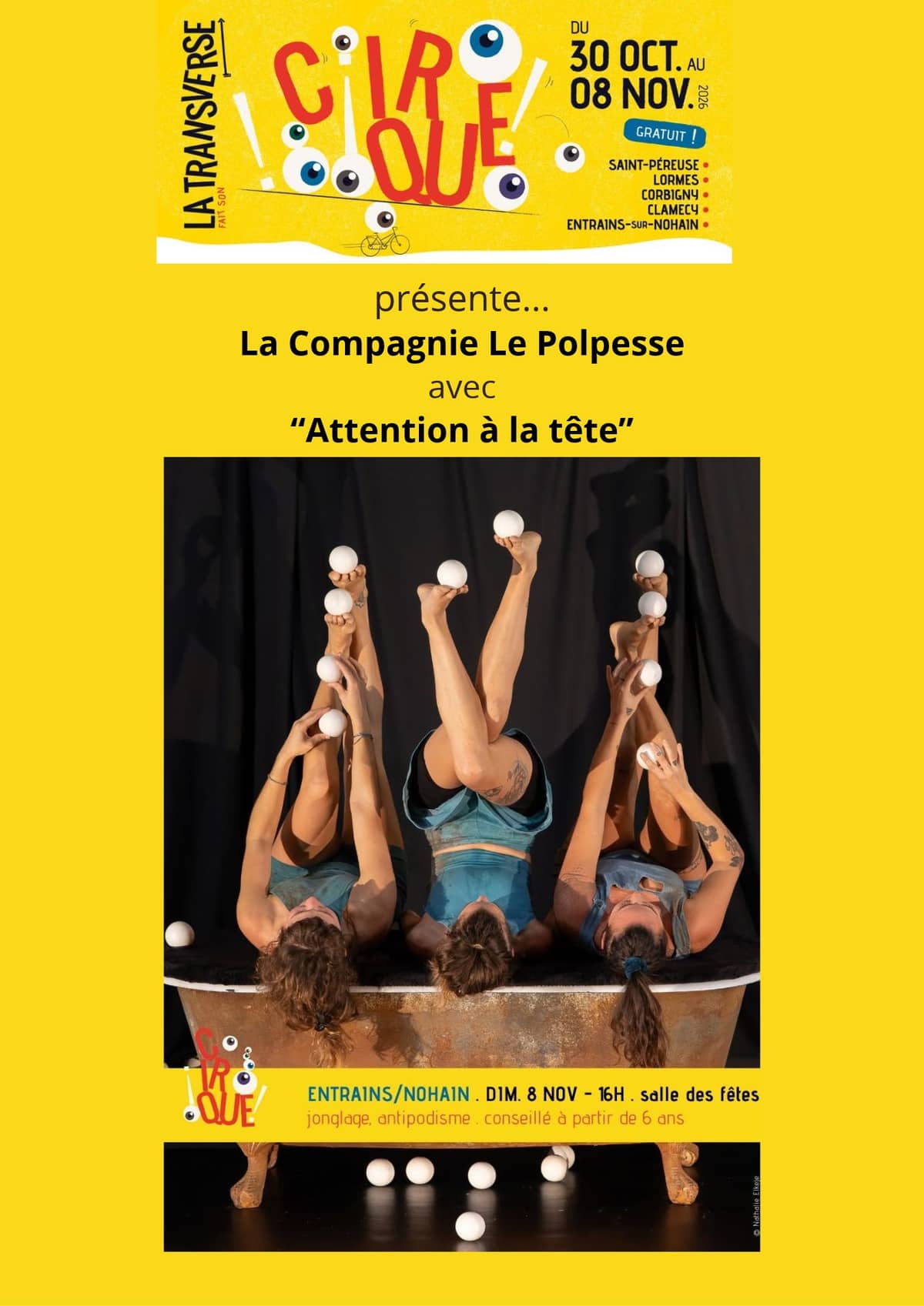 Illustration de l'événement : La Transverse fait son cirque ! A Entrains-sur-Nohain