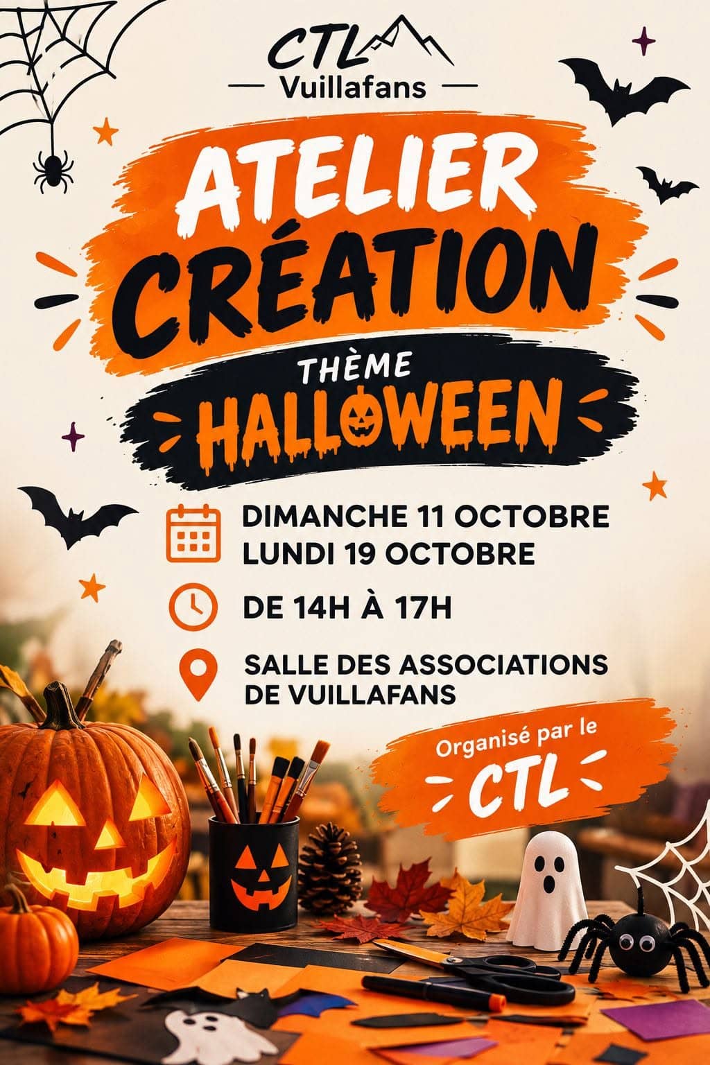 Illustration de l'événement : Atelier de créations Halloween