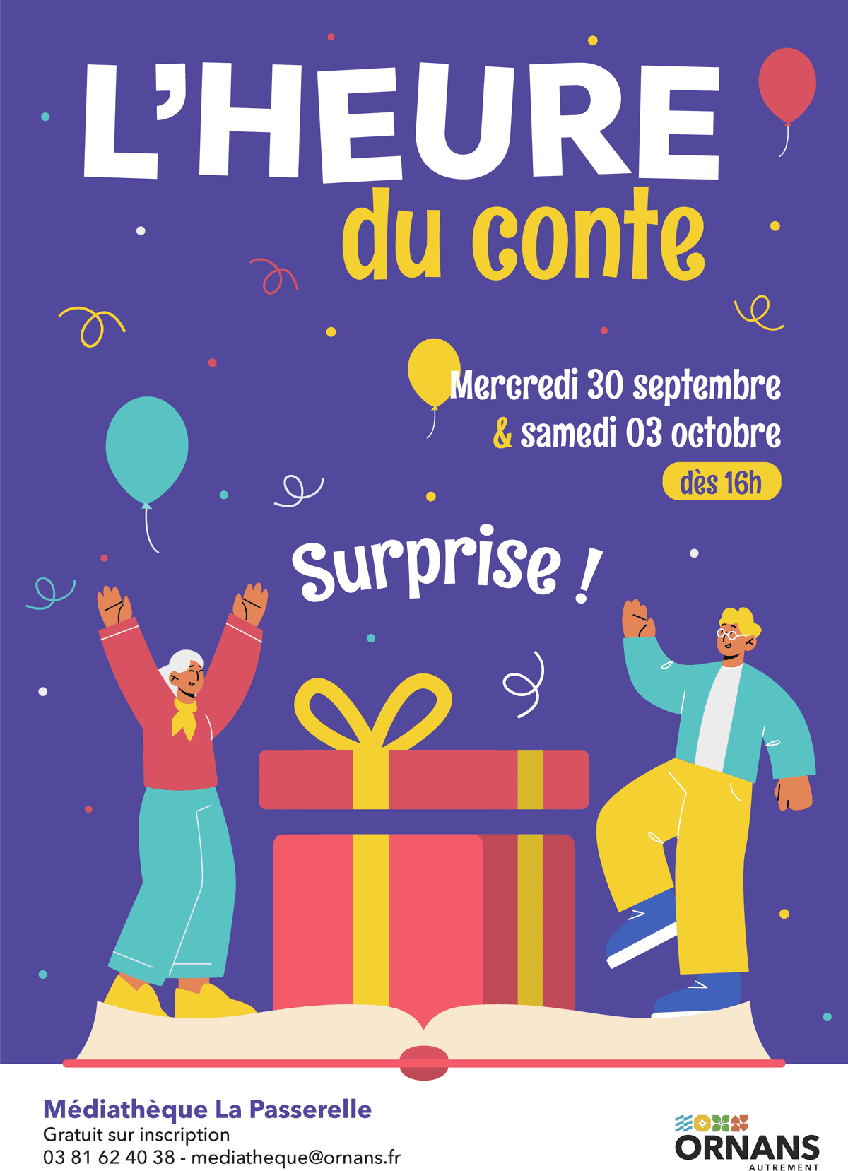 Illustration de l'événement : L'heure du conte - Surprise !