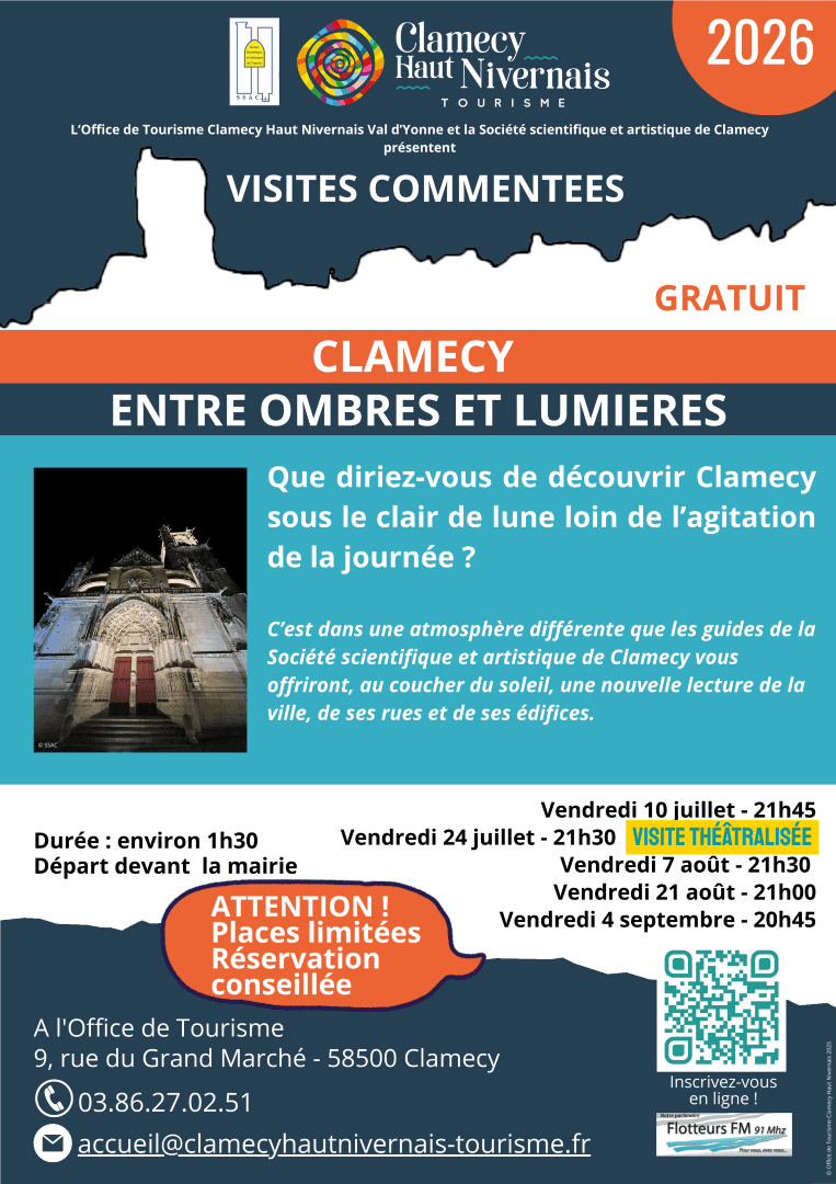 Illustration de l'événement : Visite commentée - Clamecy - Entre ombres et lumières