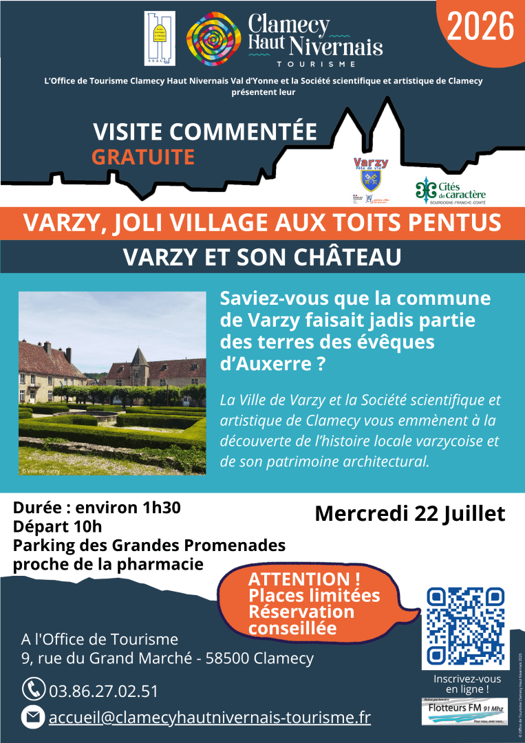 Illustration de l'événement : Visite commentée - Varzy et son château