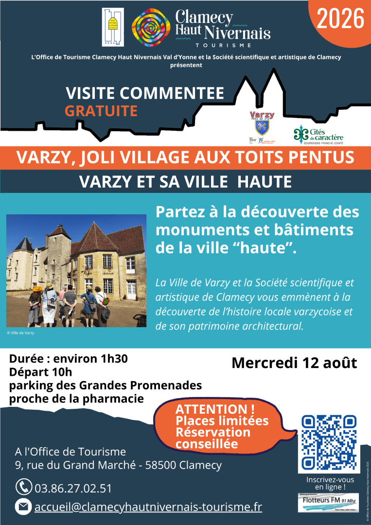 Illustration de l'événement : Visite commentée - Varzy, la Ville Haute