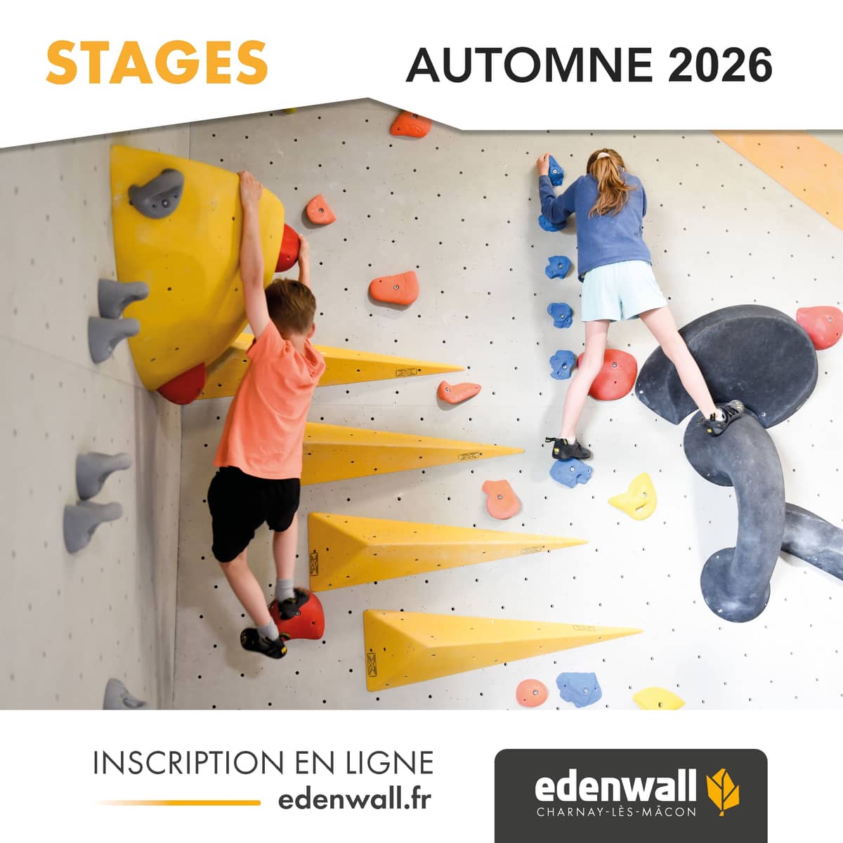 Illustration de l'événement : Stages vacances d’automne : escalade, défis & multiactivités !