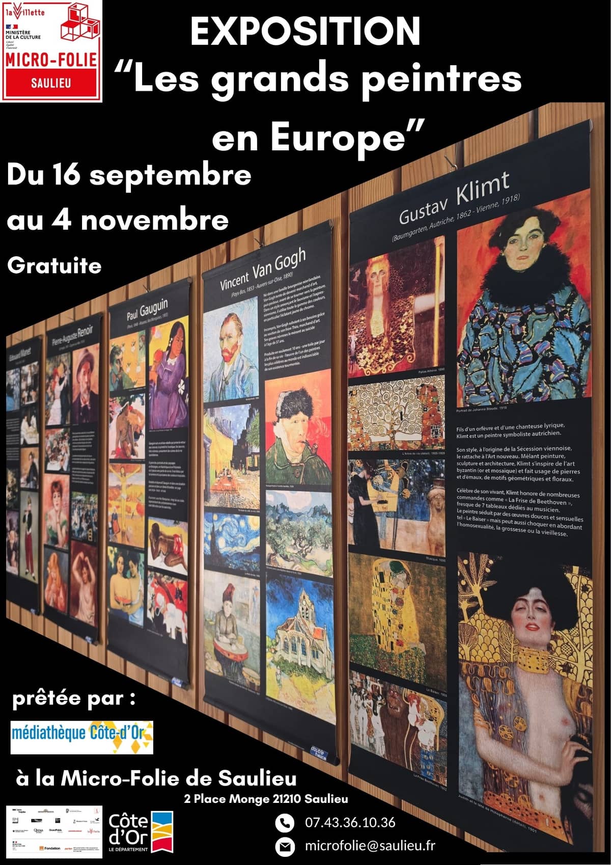 Illustration de l'événement : Exposition " Les grands peintres en Europe" à la Micro-Folie de Saulieu