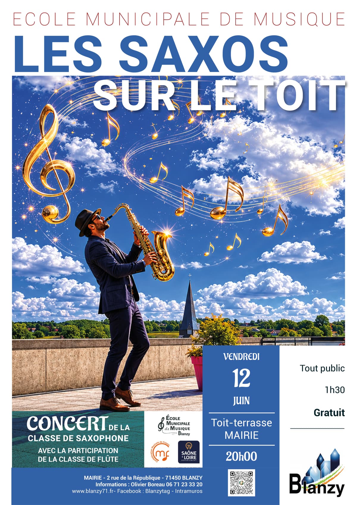 Illustration de l'événement : Les Saxos sur le toit