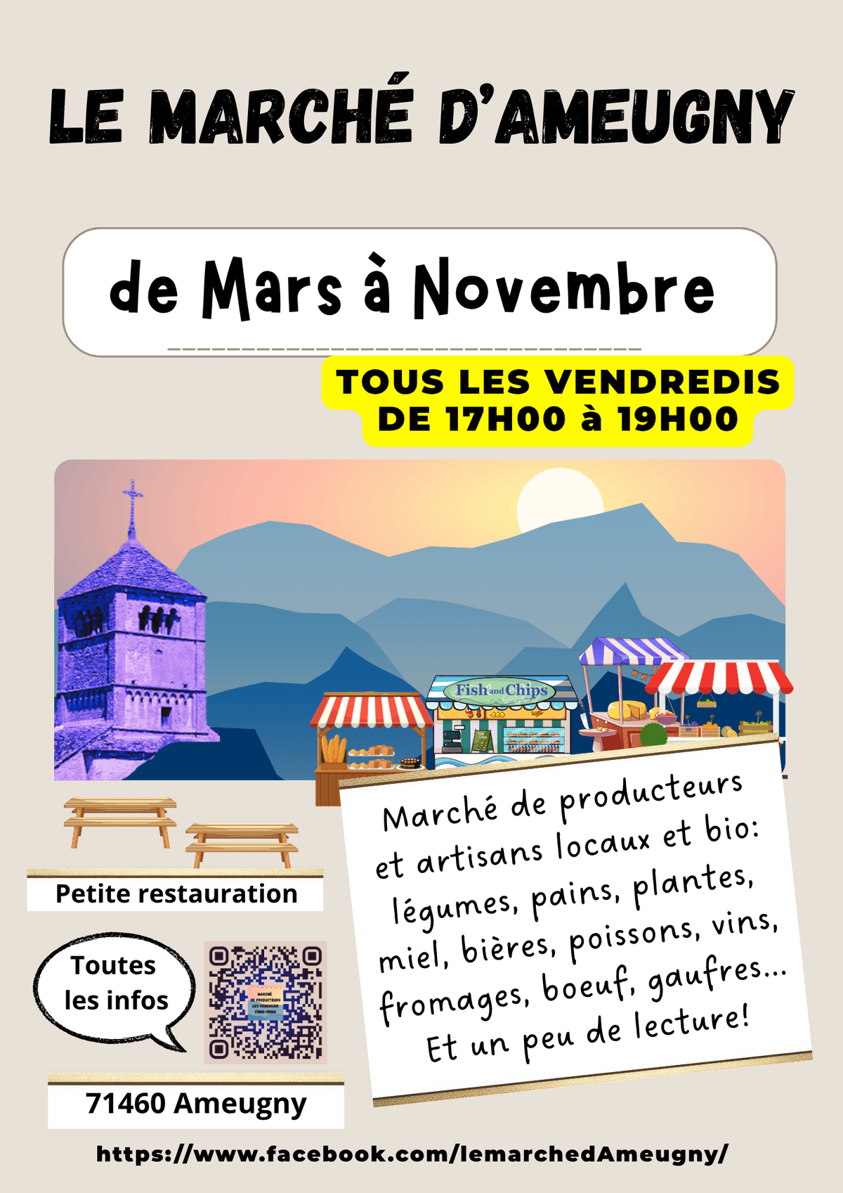 Illustration de l'événement : Le marché d'Ameugny