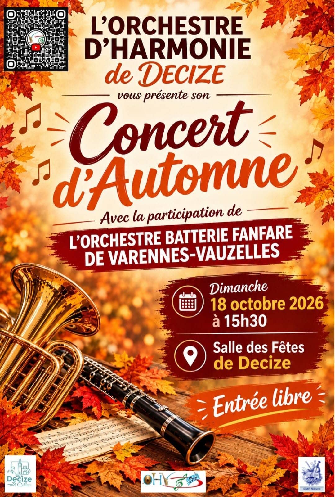 Illustration de l'événement : Concert d'automne de l'Orchestre d'Harmonie