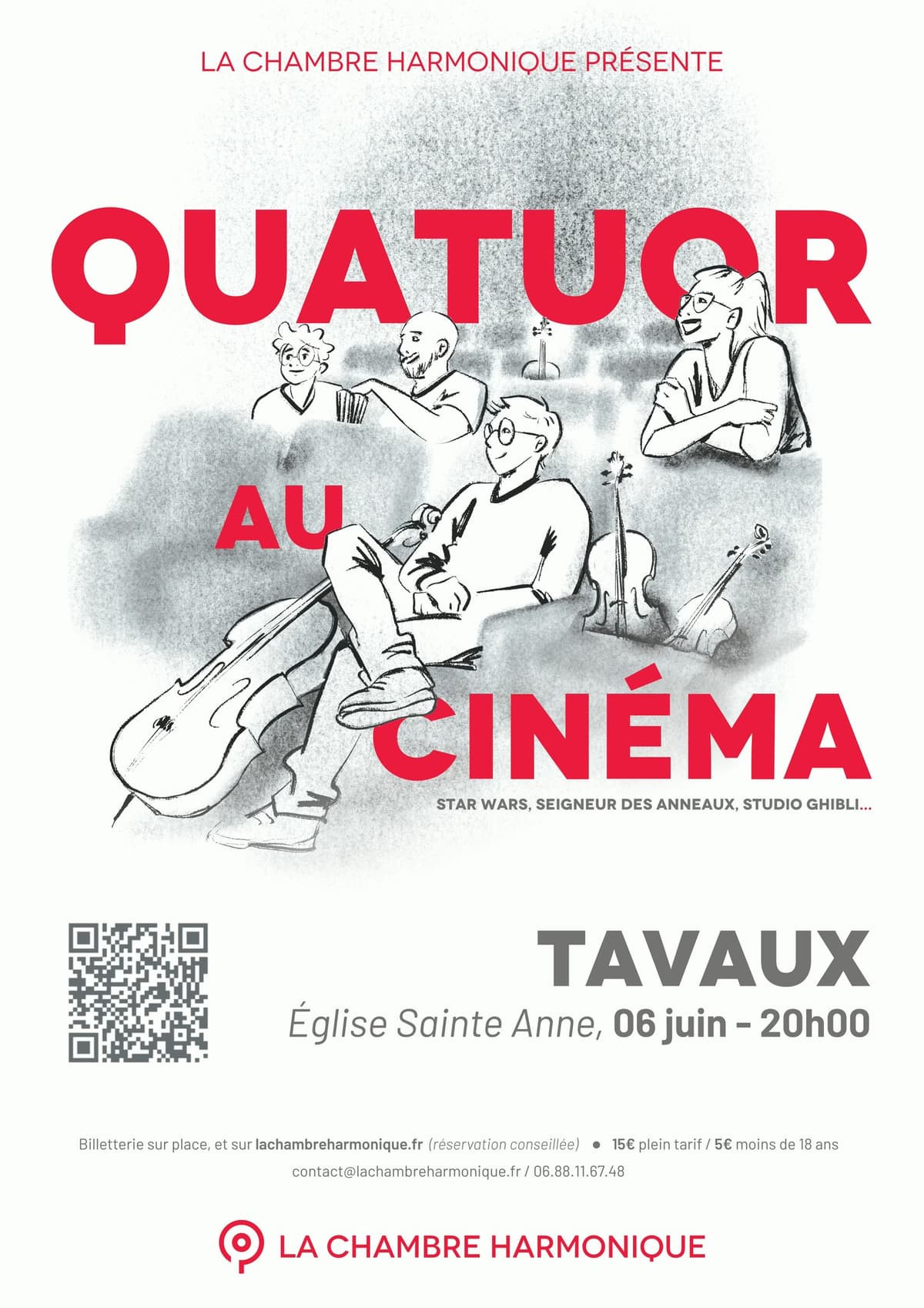 Illustration de l'événement : Quatuor au Cinéma