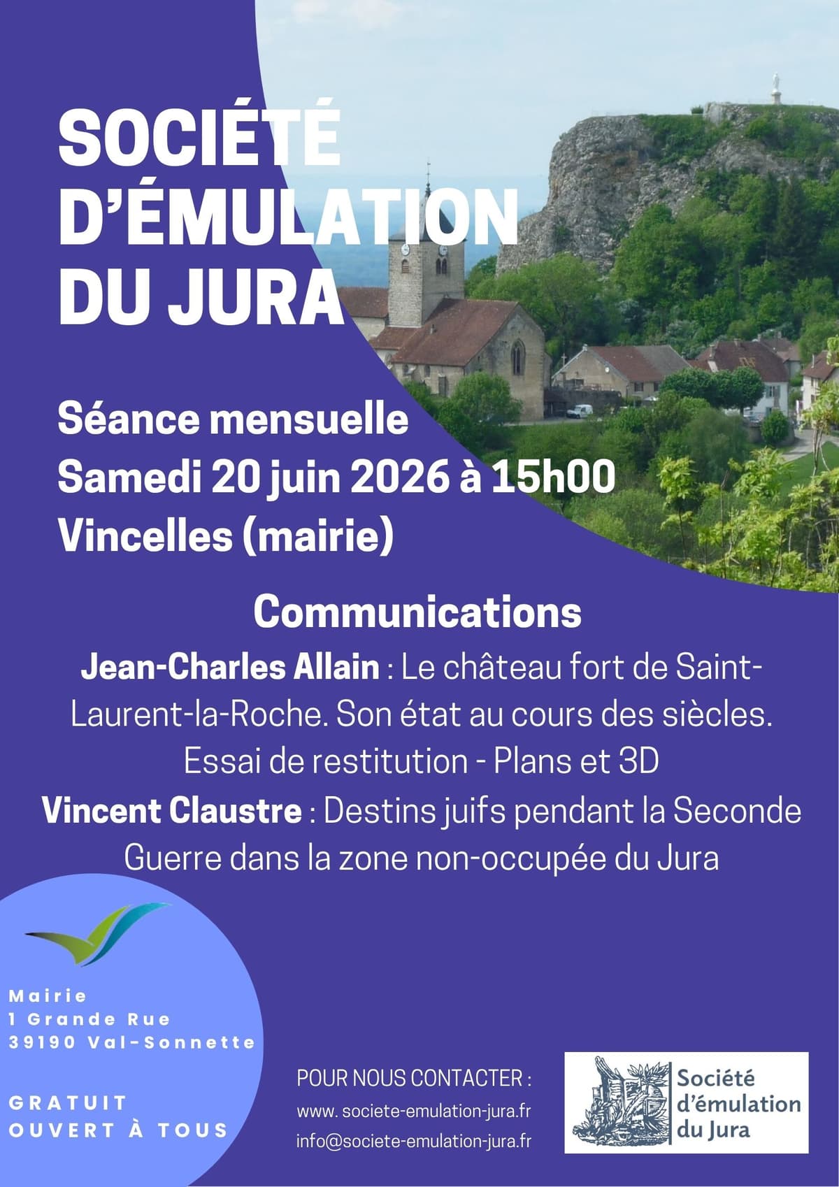 Illustration de l'événement : Conférence de Jean-Charles Allain : Le château fort de Saint-Laurent-la-Roche
