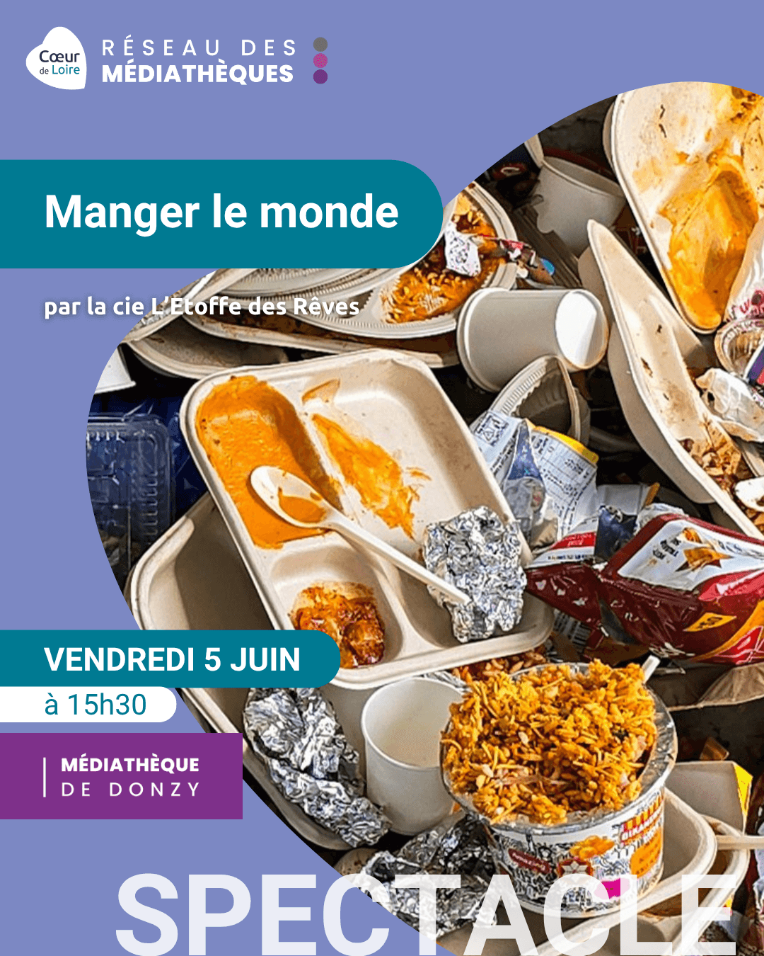 Illustration de l'événement : Spectacle "Manger le monde" par la Cie L’étoffe des rêves