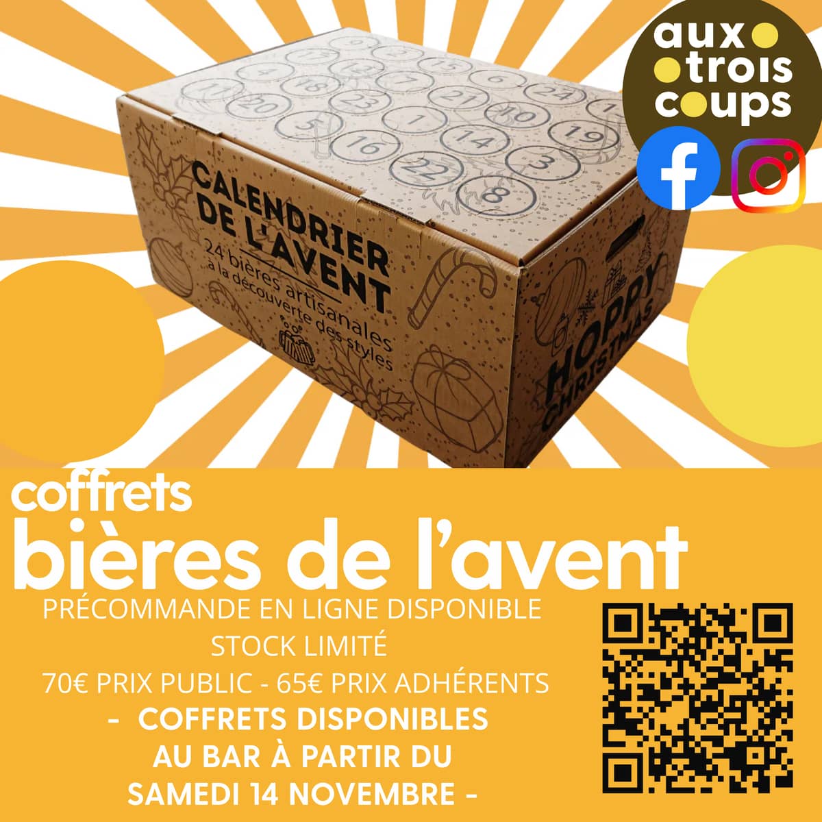 Illustration de l'événement : Vente calendrier Bières de l'Avent