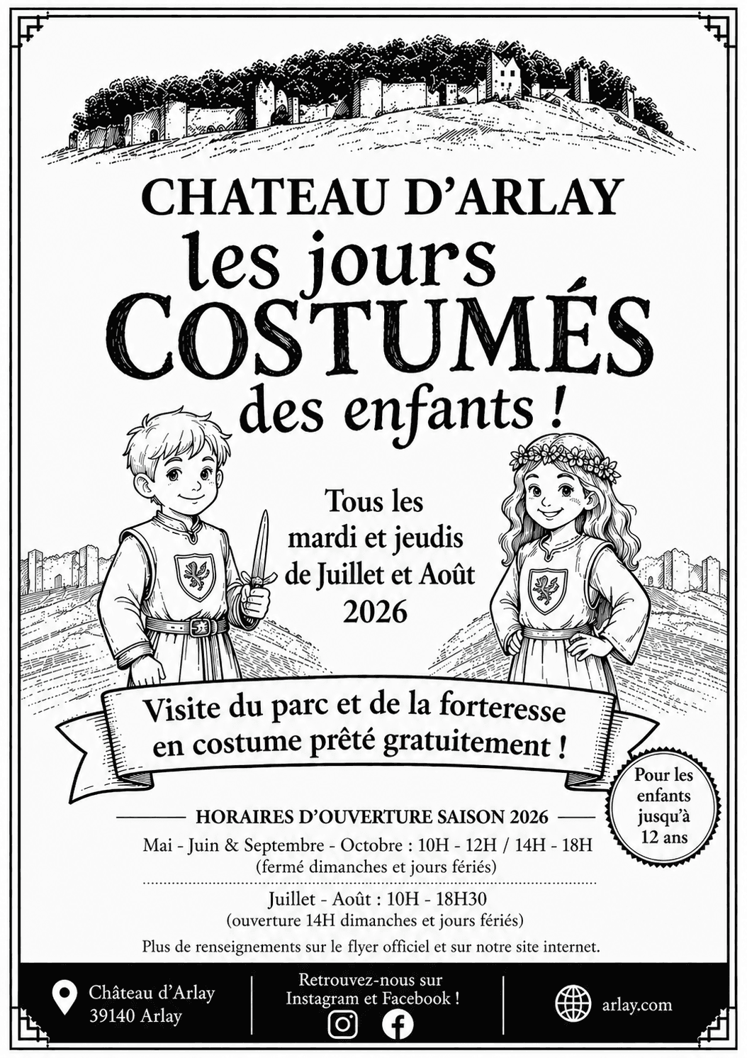 Illustration de l'événement : Les jours costumés au château d'Arlay