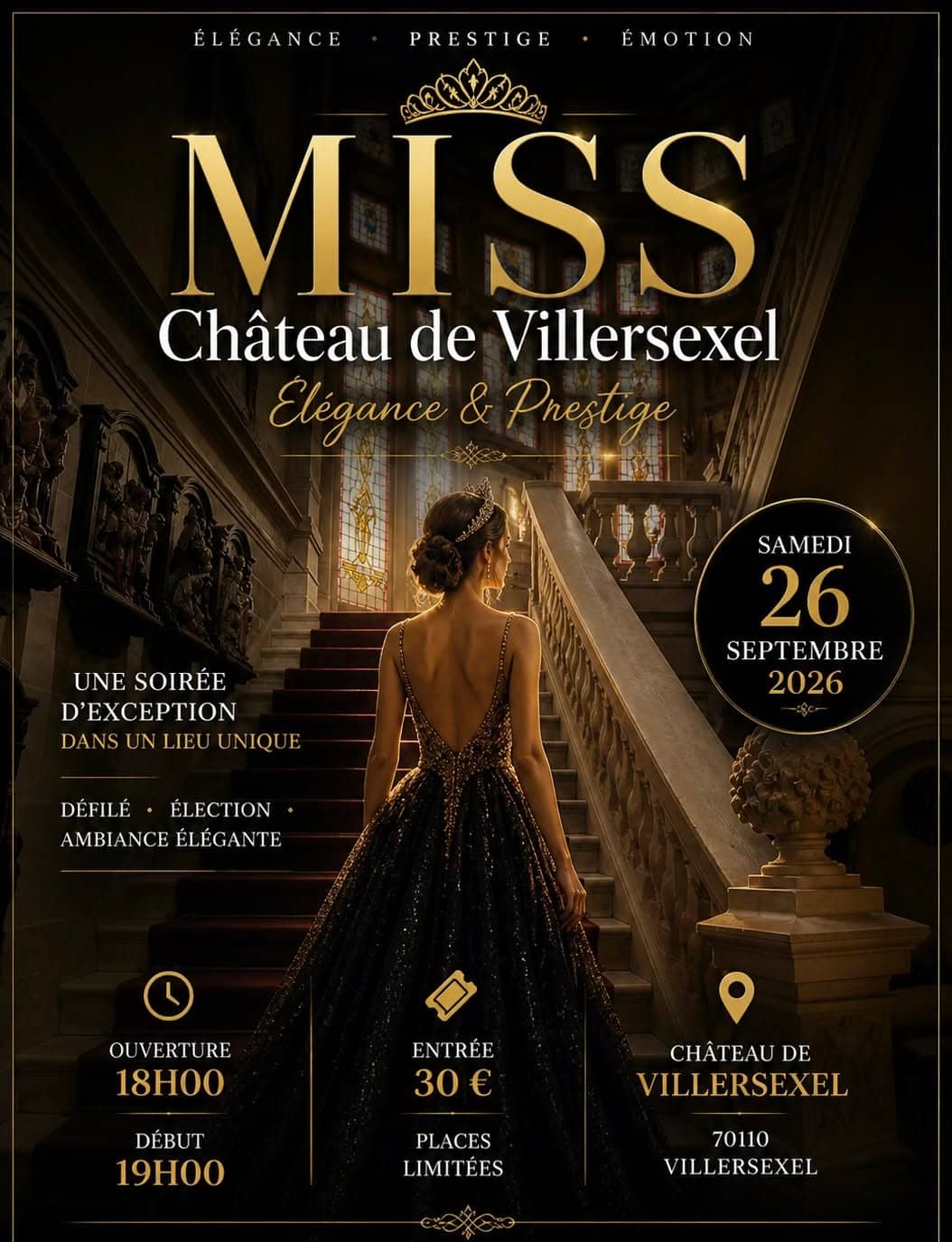 Illustration de l'événement : Élection miss château de Villersexel