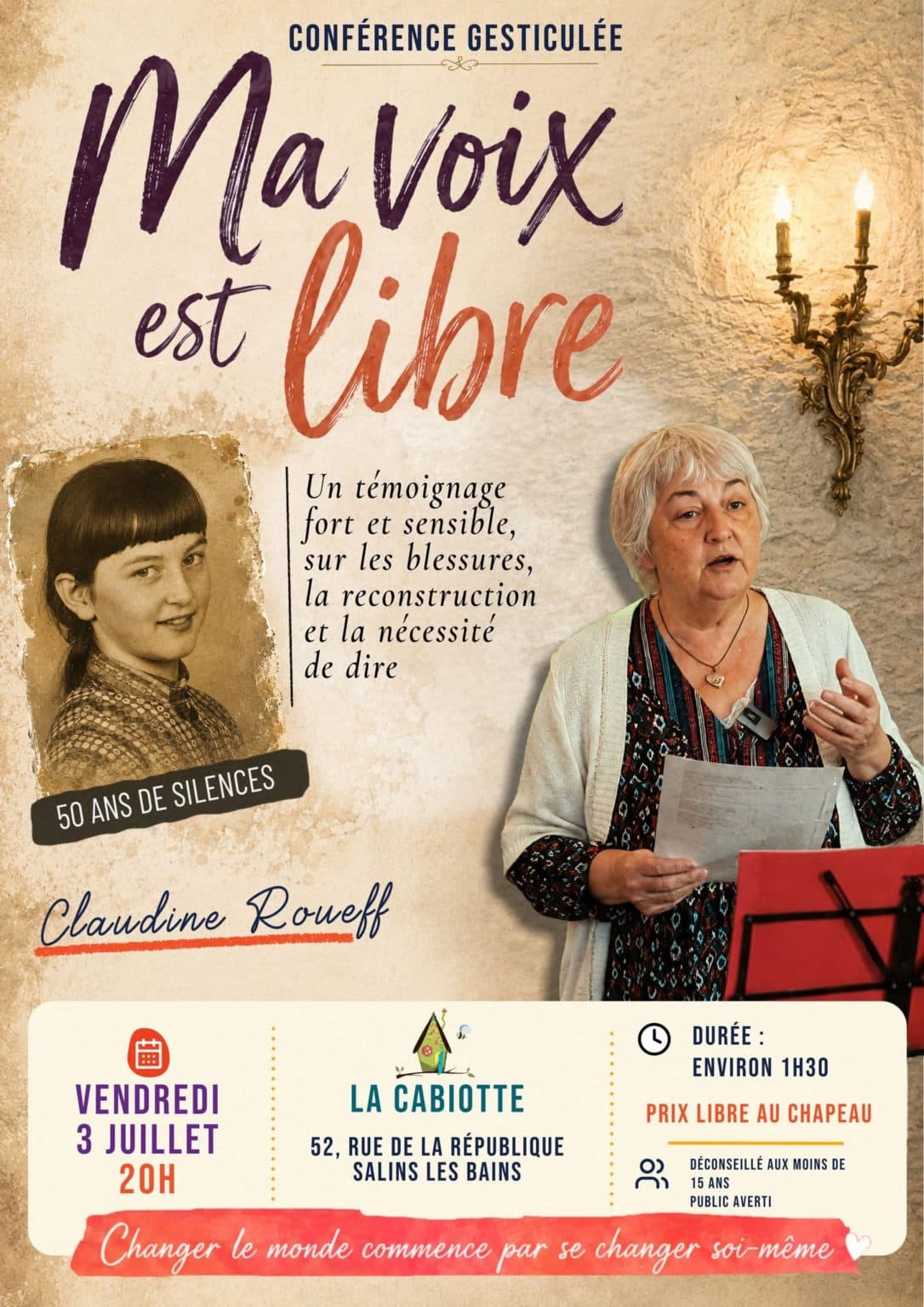 Illustration de l'événement : Ma voix est libre