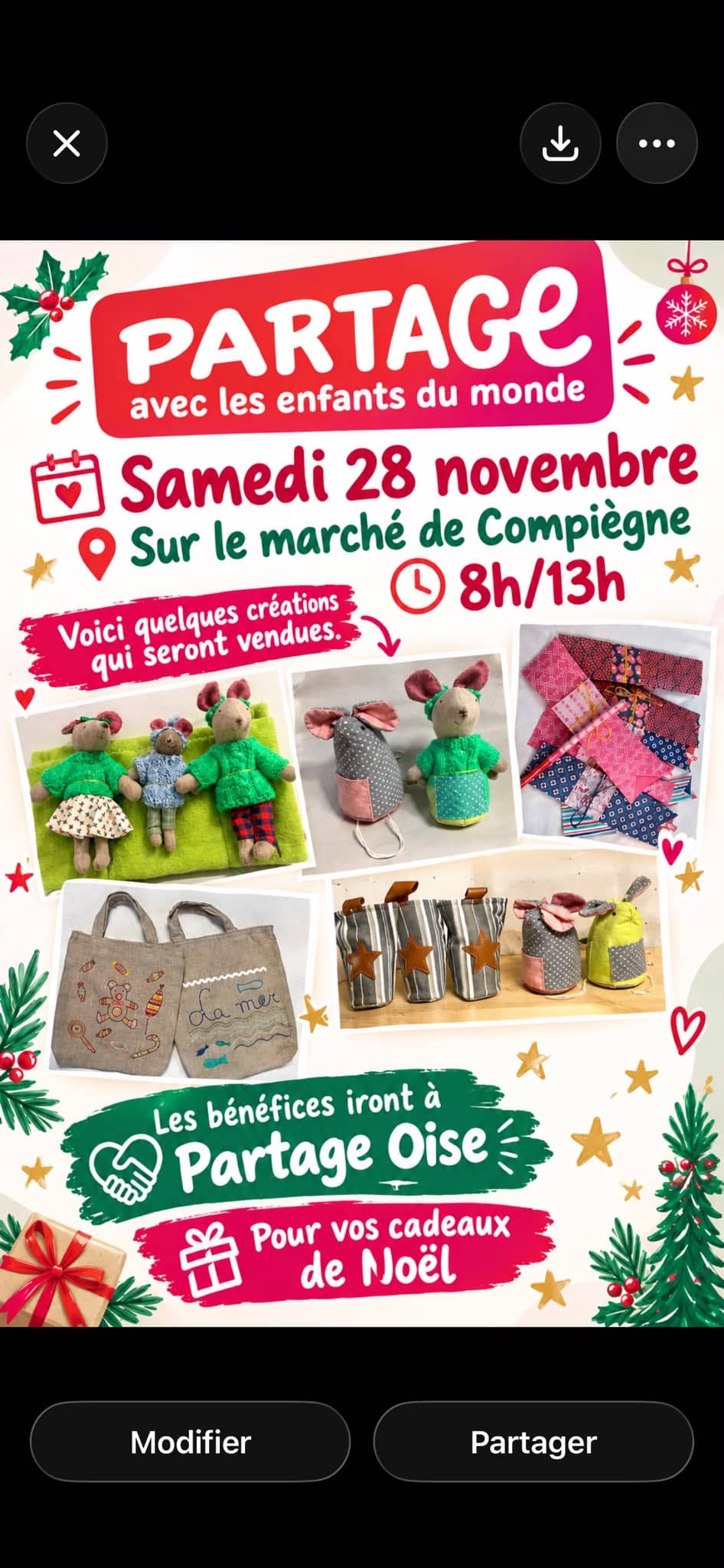 Illustration de l'événement : Vente de Noël | Partage Oise