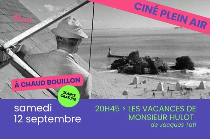 Illustration de l'événement : Cinéma en plein air : “Les Vacances de monsieur Hulot” de Jacques Tati