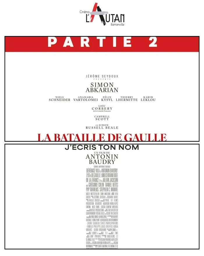 Illustration de l'événement : LA BATAILLE DE GAULLE 2 : J'écris ton nom
