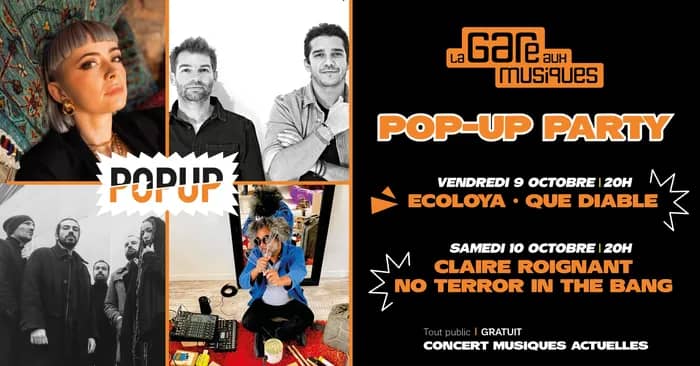 Illustration de l'événement : Pop-Up Party, les concerts de rentrée de la Gare