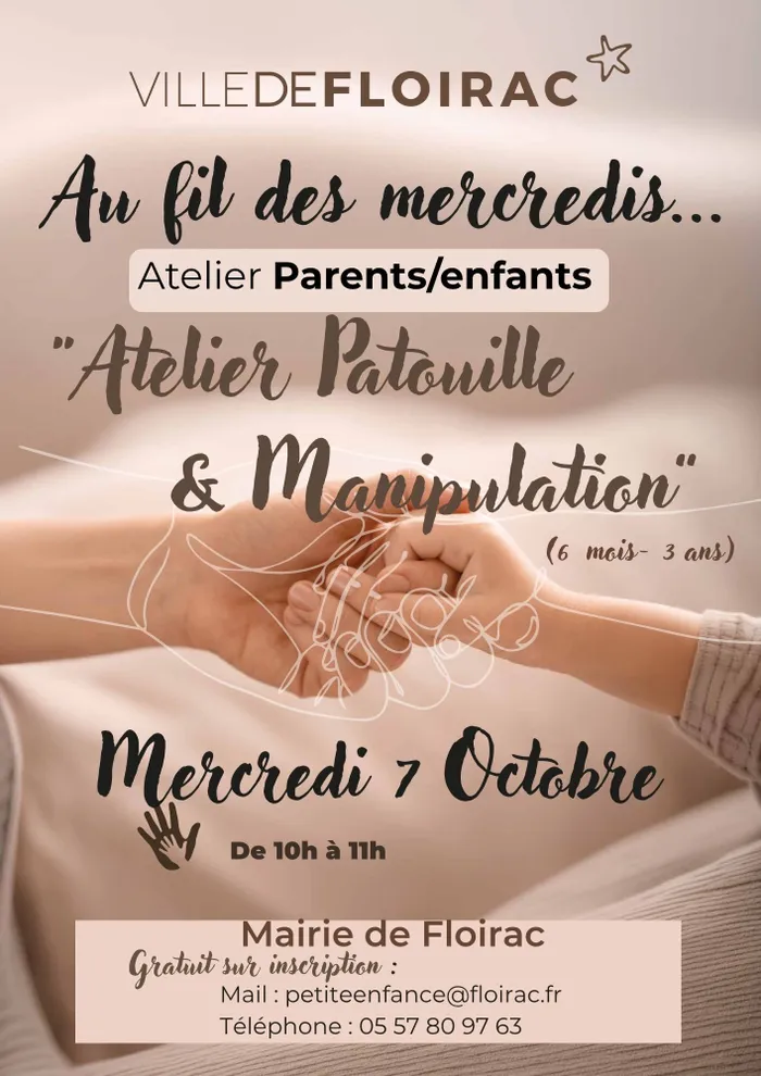 Illustration de l'événement : atelier parents enfants "Patouille et Manipulation"